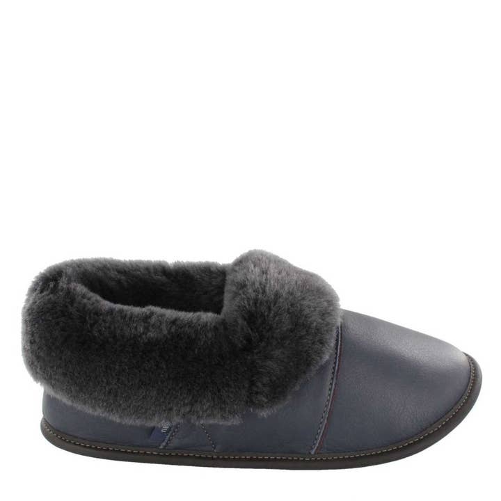 Leather Lazybone Slippers - Men for wholesale by Atelier Garneau