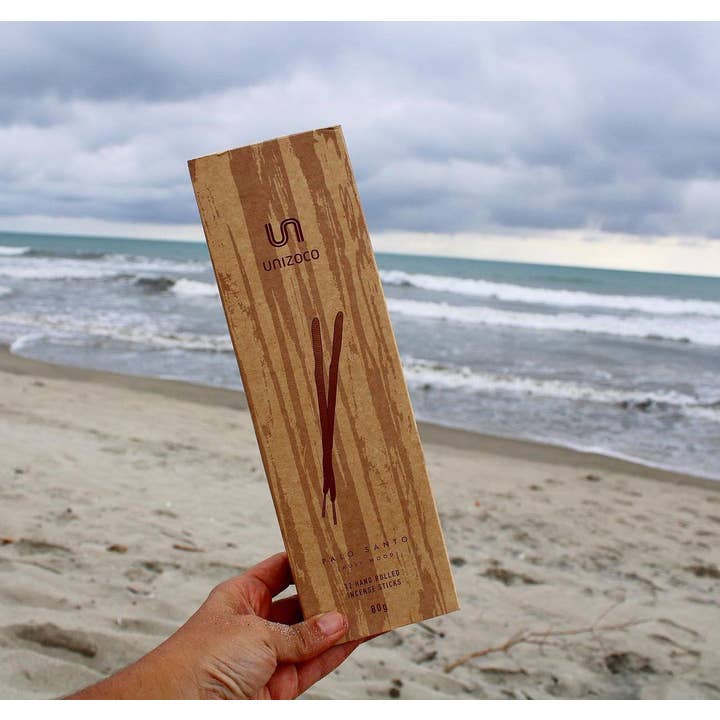 UNIZOCO - Wholesale Incense - Premium Hand-Rolled Palo Santo Incense Sticks | 12 Sticks |4