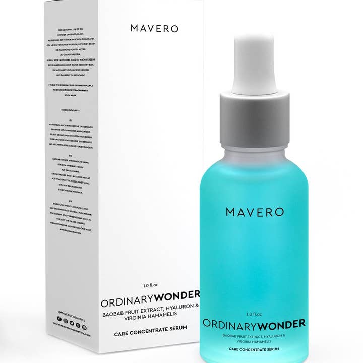 MAVERO COSMETICS - Wholesale Facial Serum/Concentrate - ORDINARYWONDER - hyaluronic acid serum with baobab & witch hazel