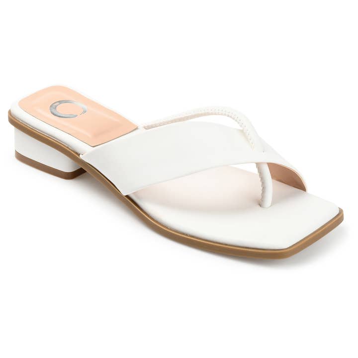 Journee - Wholesale Sandals - Women's - Mina Kitten Heel Sandals In Faux Leather