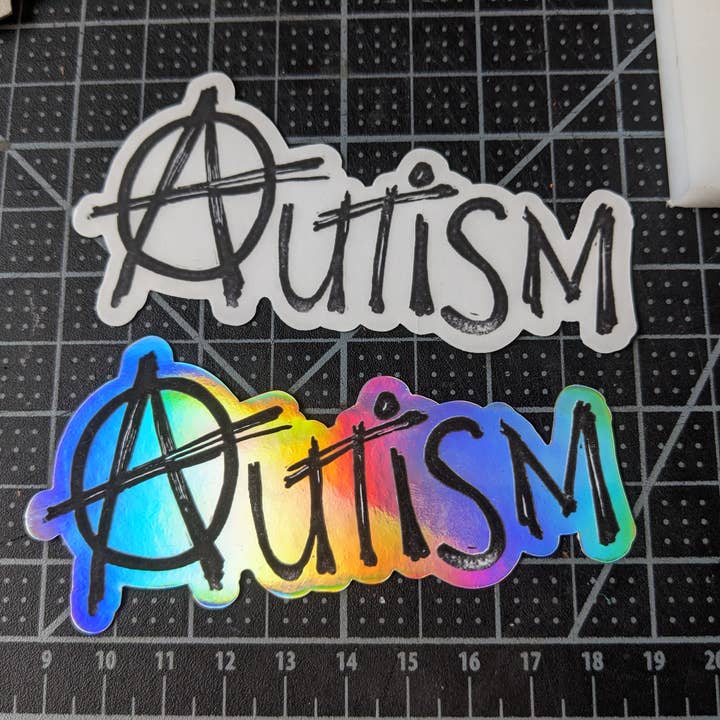 Riverside Refuge Studio - Wholesale Sticker - anarchy autism sticker0