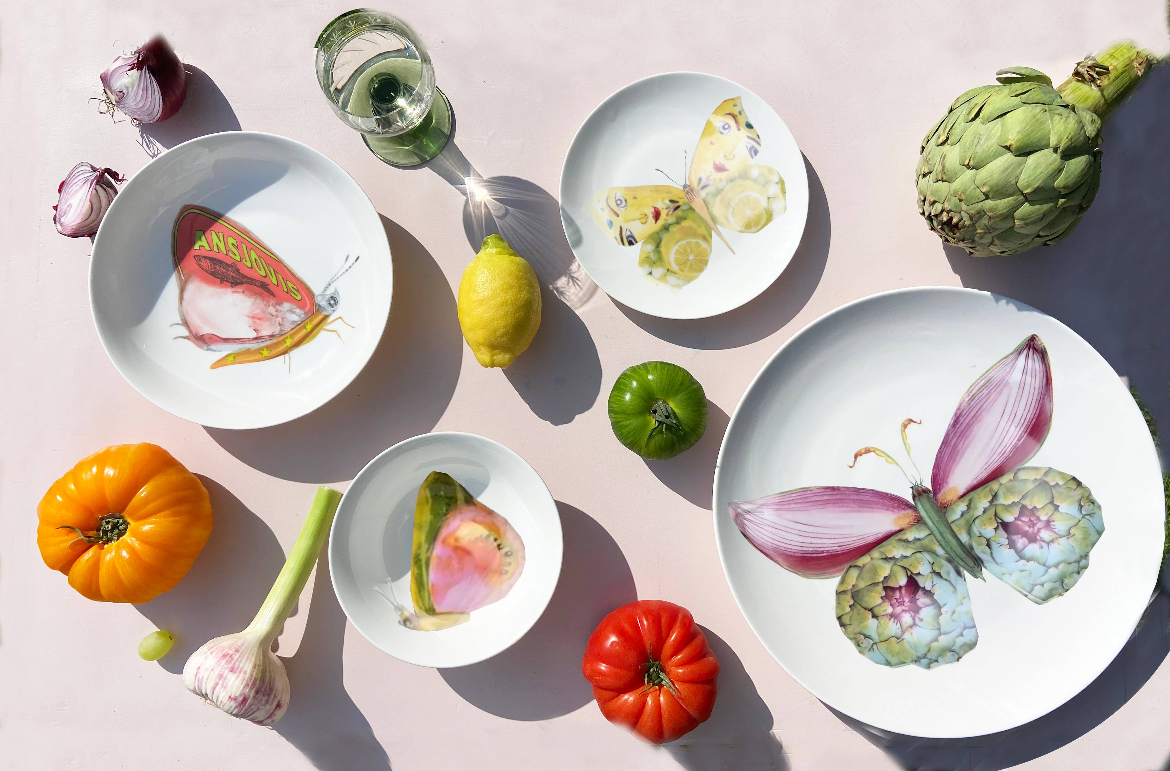 Bordy's – wholesale Salladstallrik – La dolce vita di una farfalla- Insalatiere Piccole9