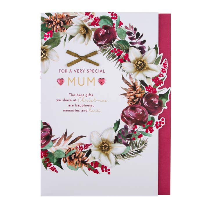Hallmark - Wholesale Christmas Card - Large Luxury Boxed Christmas Card for Mum - Traditional4