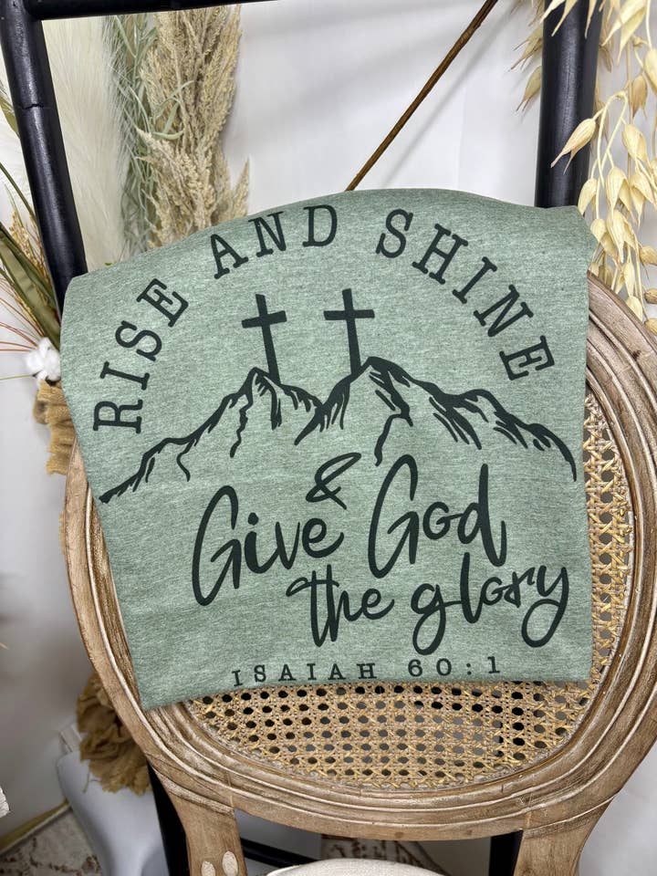 Rends gloire à Dieu (T-shirt sublimation Gildan) pour la vente par 1/2 Penny Wholesale