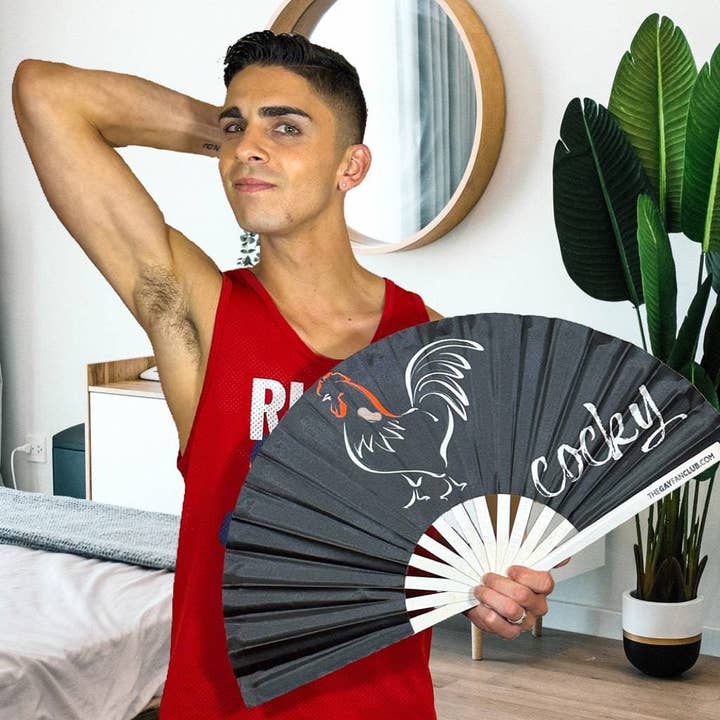 The Gay Fan Club - Wholesale Handheld Folding Fan - Cocky Fan6