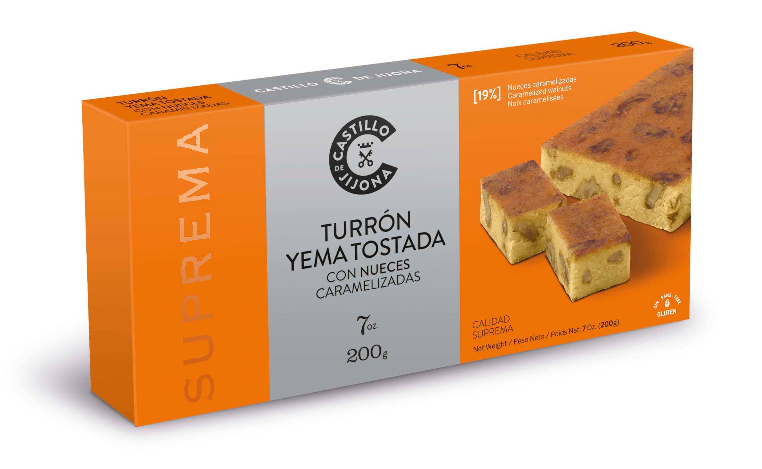 CASTILLO DE JIJONA - Wholesale Nougat - Toasted Yolk Nougat with Caramelized Walnuts