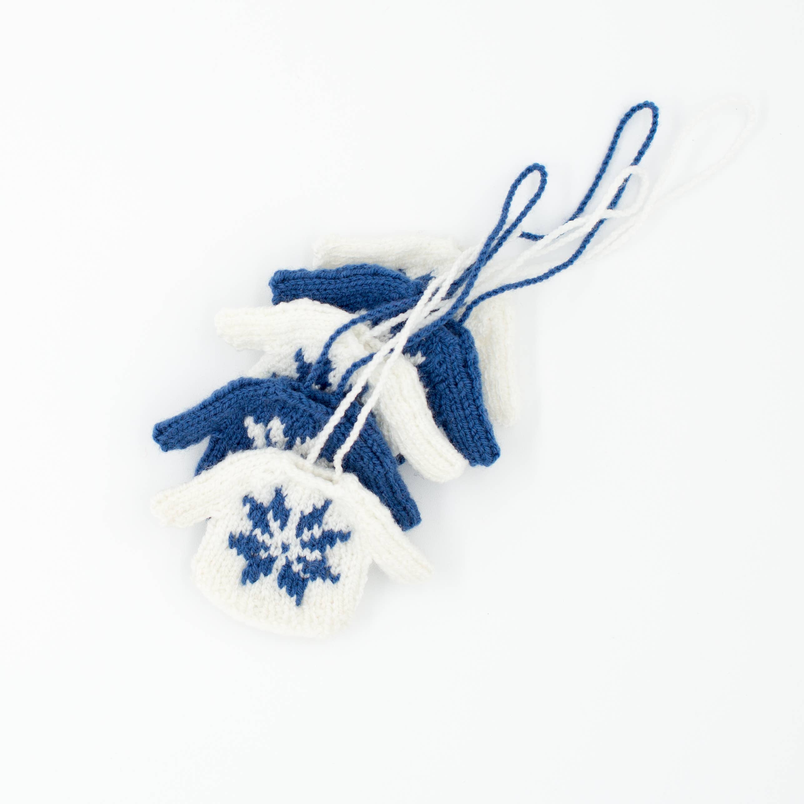 Azerbaijani Socks - Wholesale Ornament Set - Set of 5 Mini Sweater Snowflake Ornaments4