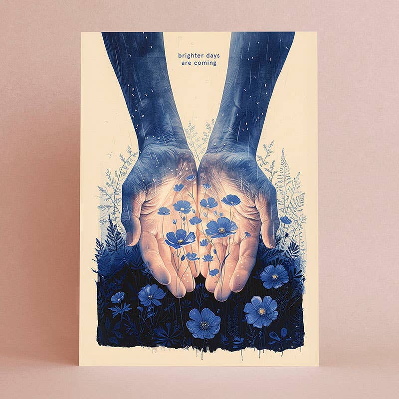 Botanopia - gifts , decor and cards for plant lovers - Wholesale Friendship Card - Brighter Days Are Coming | Encouragement Friendship Card1