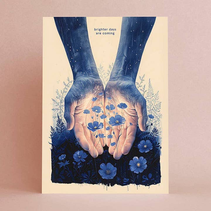 Botanopia - gifts , decor and cards for plant lovers - Wholesale Friendship Card - Brighter Days Are Coming | Encouragement Friendship Card1