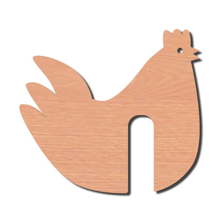 Guardaplatos de madera con diseño de gallina para venta al por mayor de NineLives