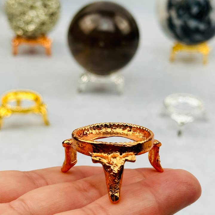 Rock Paradise – wholesale Dekorativt bordsobjekt – Metal Sphere Stand - Crystal Sphere Hållare - Du väljer Fini11