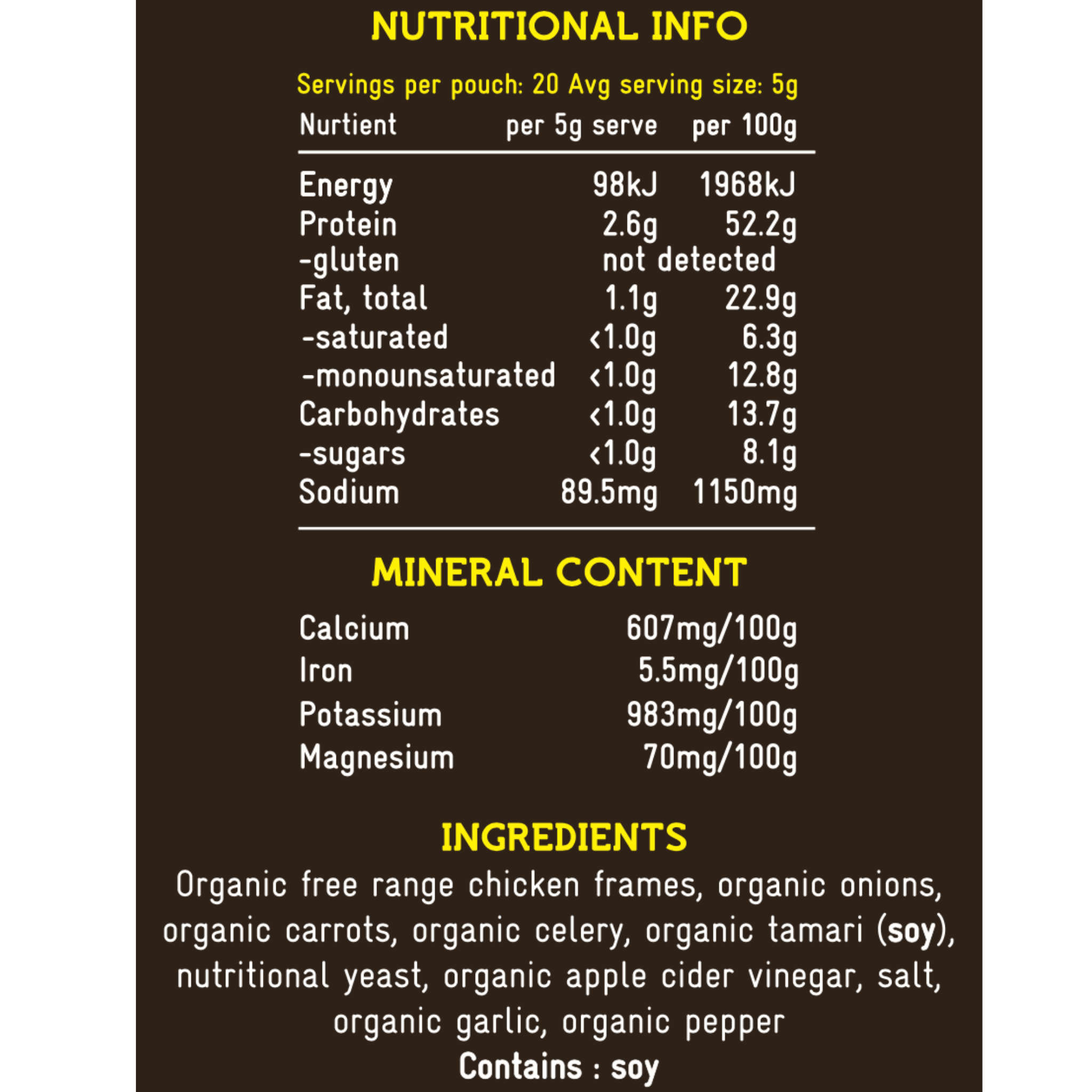 Broth of Life - Wholesale Broth - Chicken Bone Broth Freeze-Dried (organic)1