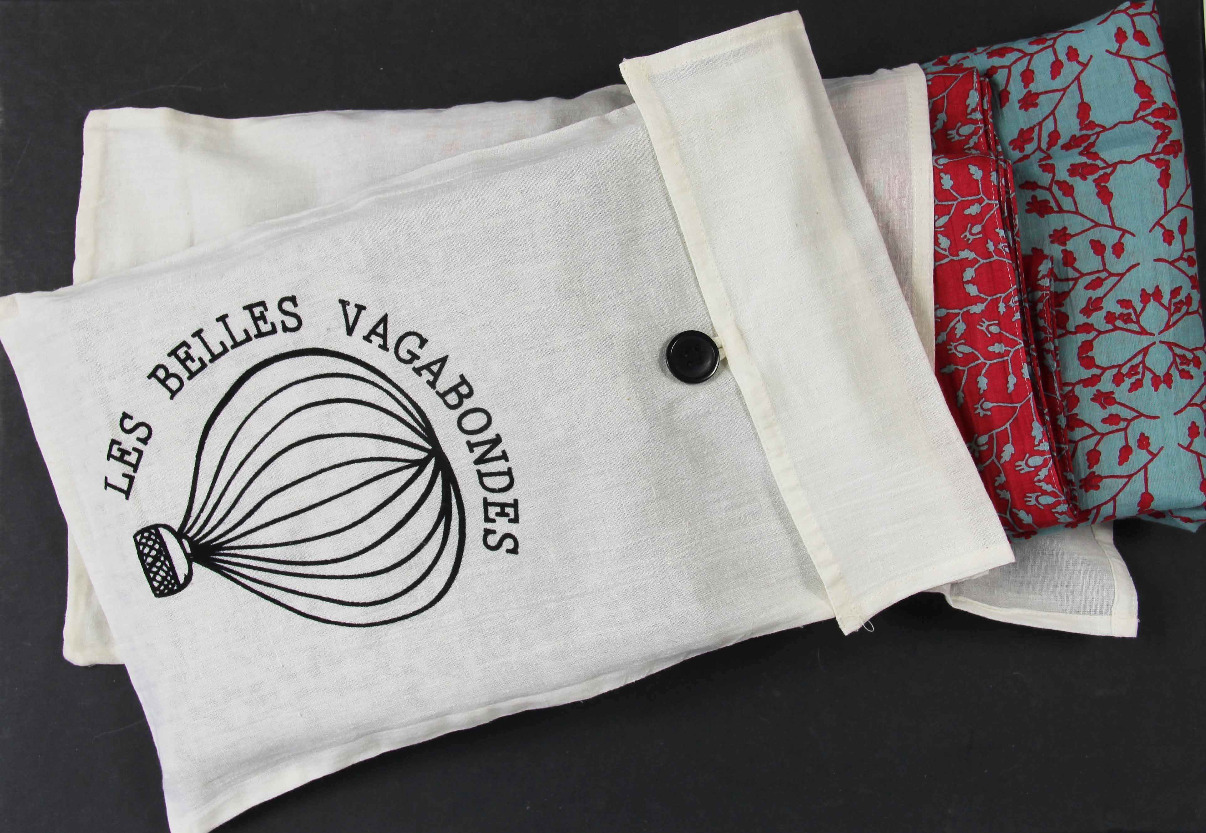 Les Belles Vagabondes – wholesale Halsduk - Dam – XL Ndebele Halsduk Grön3