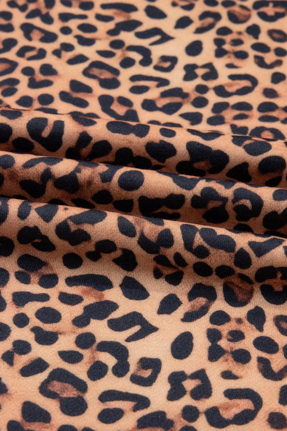 Khaki Leopard Bow Embroidered Pullover and Pants Set for wholesale on Faire9