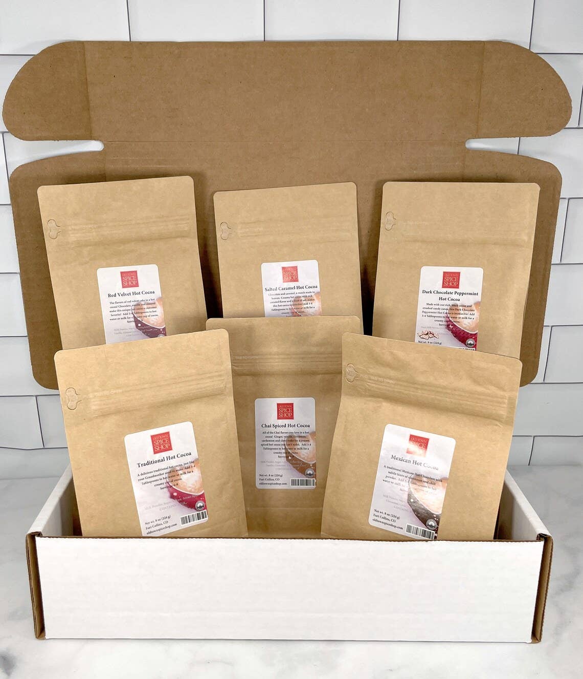 Old Town Spice Shop - Wholesale Hot cocoa mix/kit - Gourmet Hot Cocoa Collection Gift Box