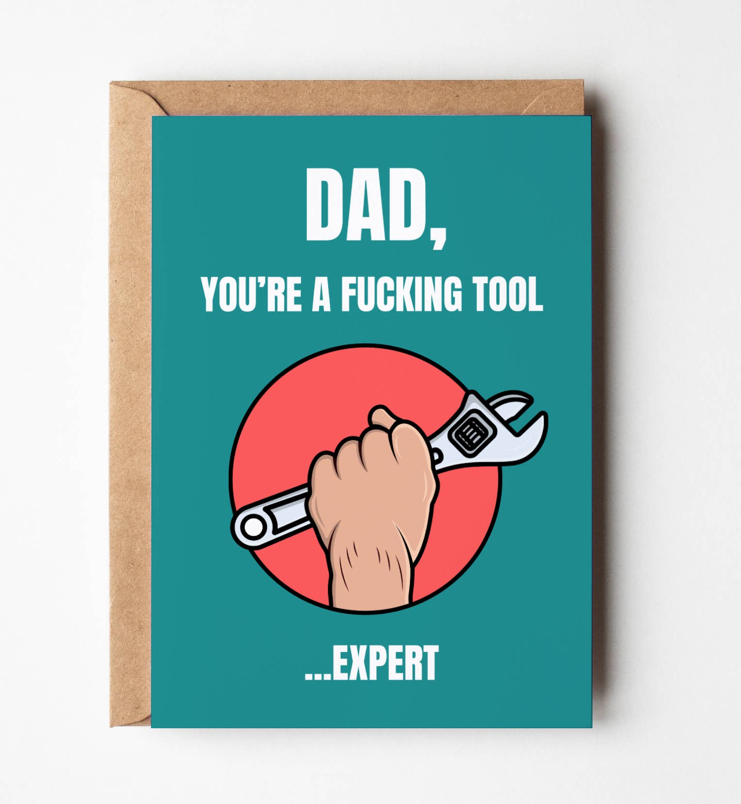 Yeah Noted - Wholesale Father’s Day card - Dad You're A Fucking Tool, Funny Fathers Day Card