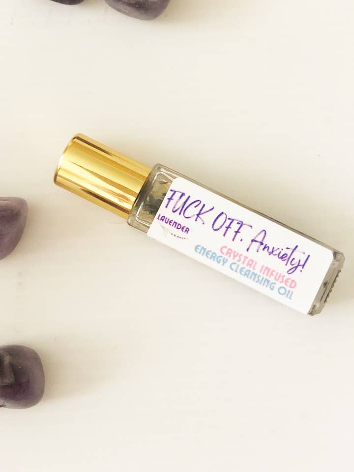 FUCK OFF, Anxiety! Energy Cleansing Roller for wholesale by Empath Essentials