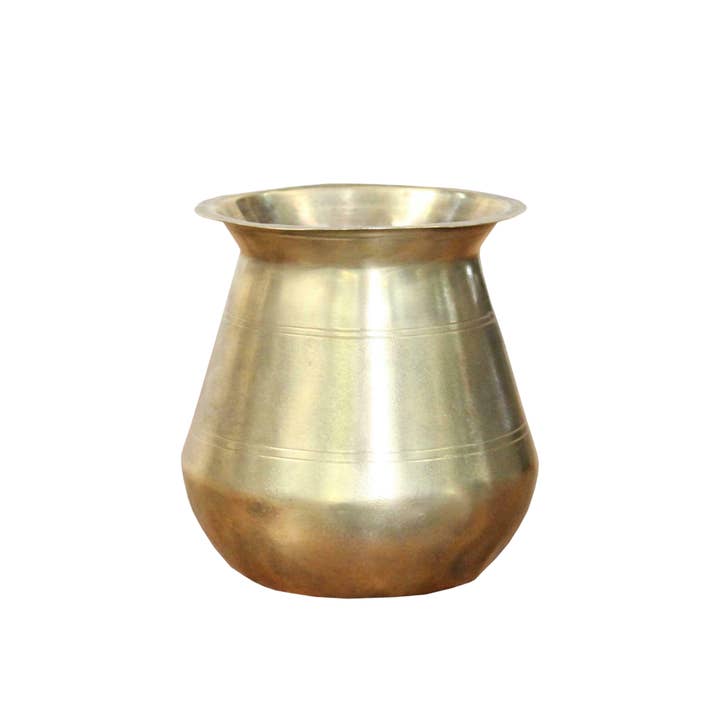 Asia West - Wholesale Plant Pot - Small Brass Pot