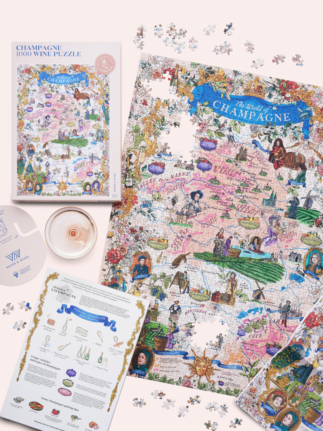 Water & Wines US - Wholesale Puzzle - Adult - Champagne Wine Puzzle1