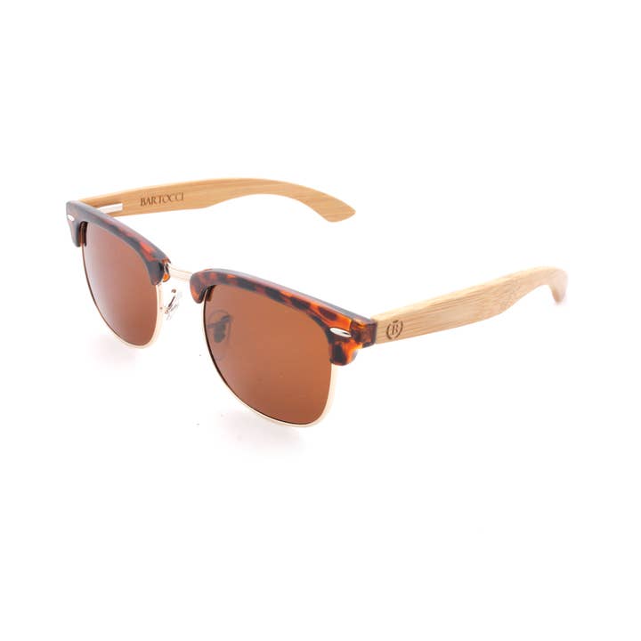 Dark Bamboo Clubmaster - Marron pour la vente par Bartocci