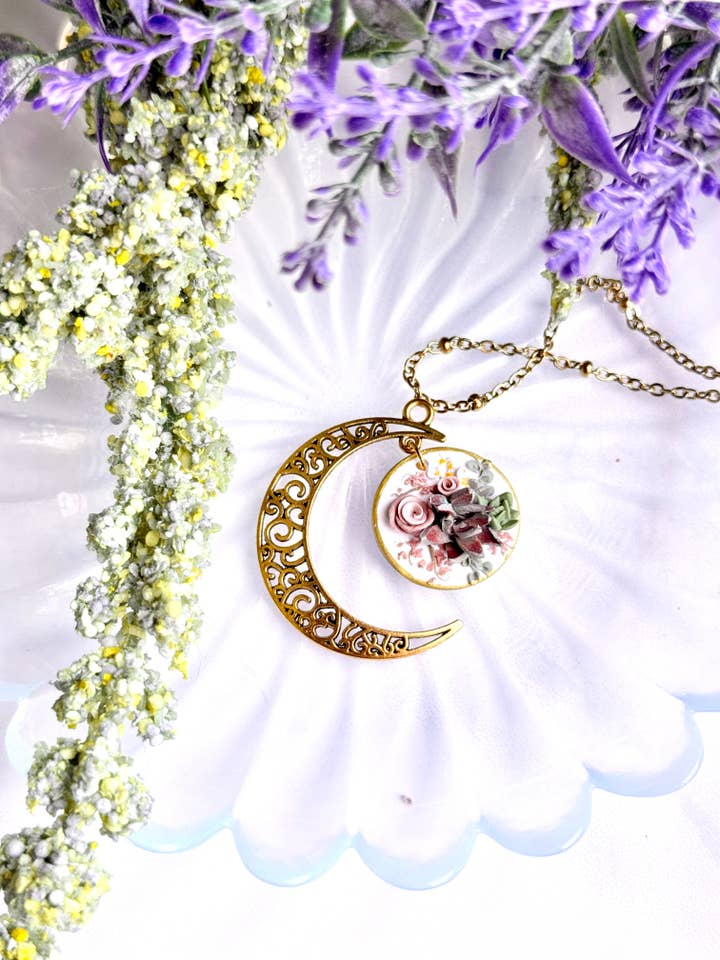 Lunar succulent Pendant for wholesale by Everything Ky and I