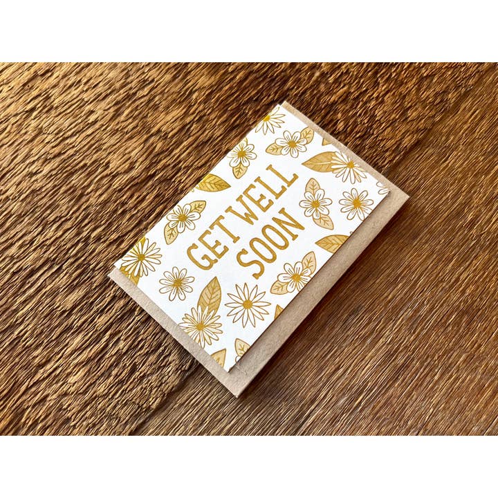Noteworthy Paper & Press - Venta al por mayor Tarjeta "Que te mejores" - Get Well Soon Tarjeta de Gabinete2