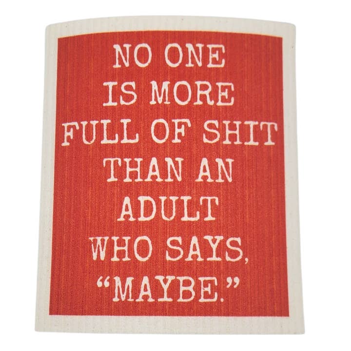 No one is more Full of Shit Funny Swedish Dishcloths for wholesale by Driftless Studios