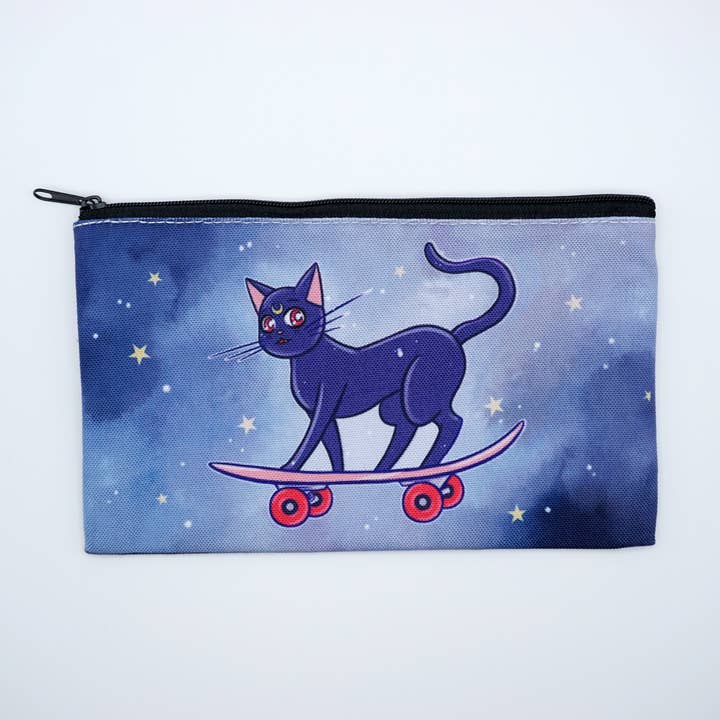 Skridskoåkare Scout Luna - Canvas Pennfodral med Dragkedja för wholesale av Live Flashy or Die