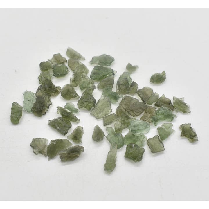Genuine Moldavite Small Raw Chip from Czech Republic for wholesale by Calder Crystals