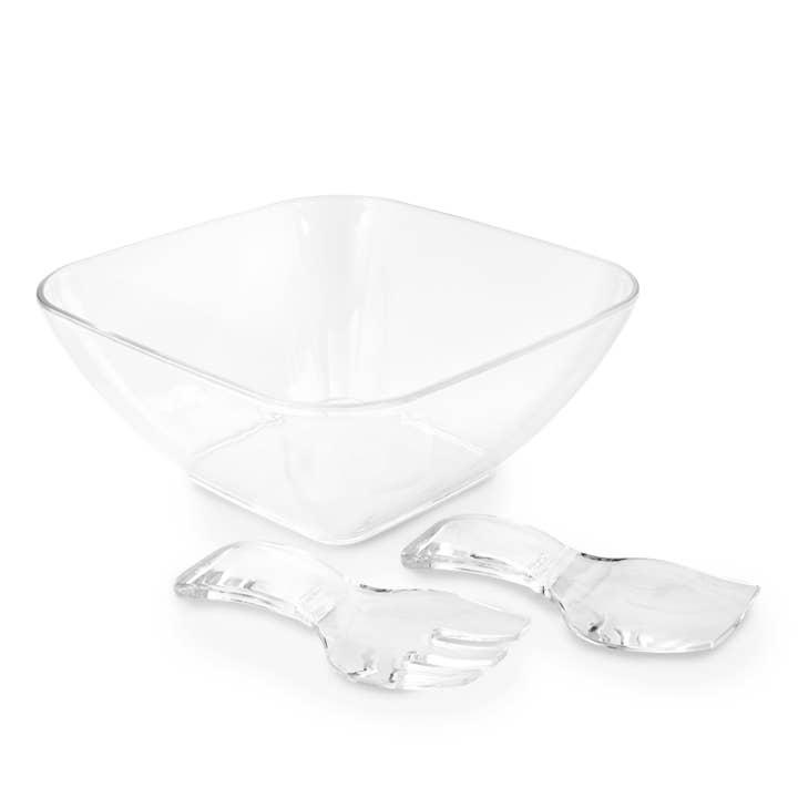 Huang Acrylic - Wholesale Serve Bowl - Large Square Salad Bowl