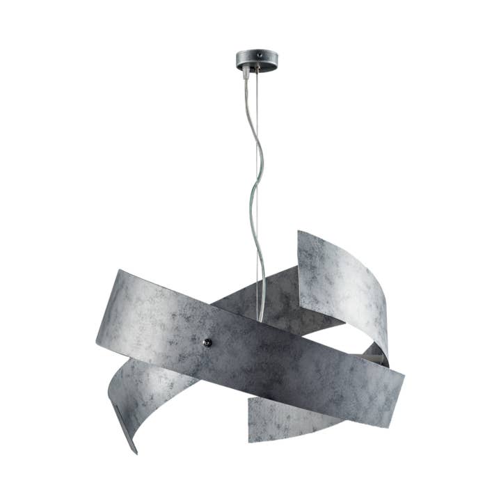 Coliseum - Pendentif en argent texturé 3Xe27 pour la vente par MIMAX