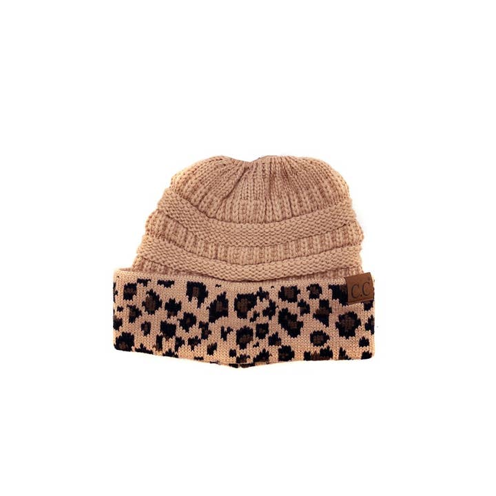 Suzie Q USA – wholesale Mössa - Dam – CC Leopard mönster svans mössa