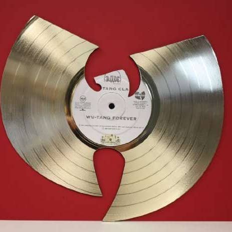 Wu-tang Forever Gold Lp Record Laser Cut Wall Display for wholesale by Gold Record Outlet
