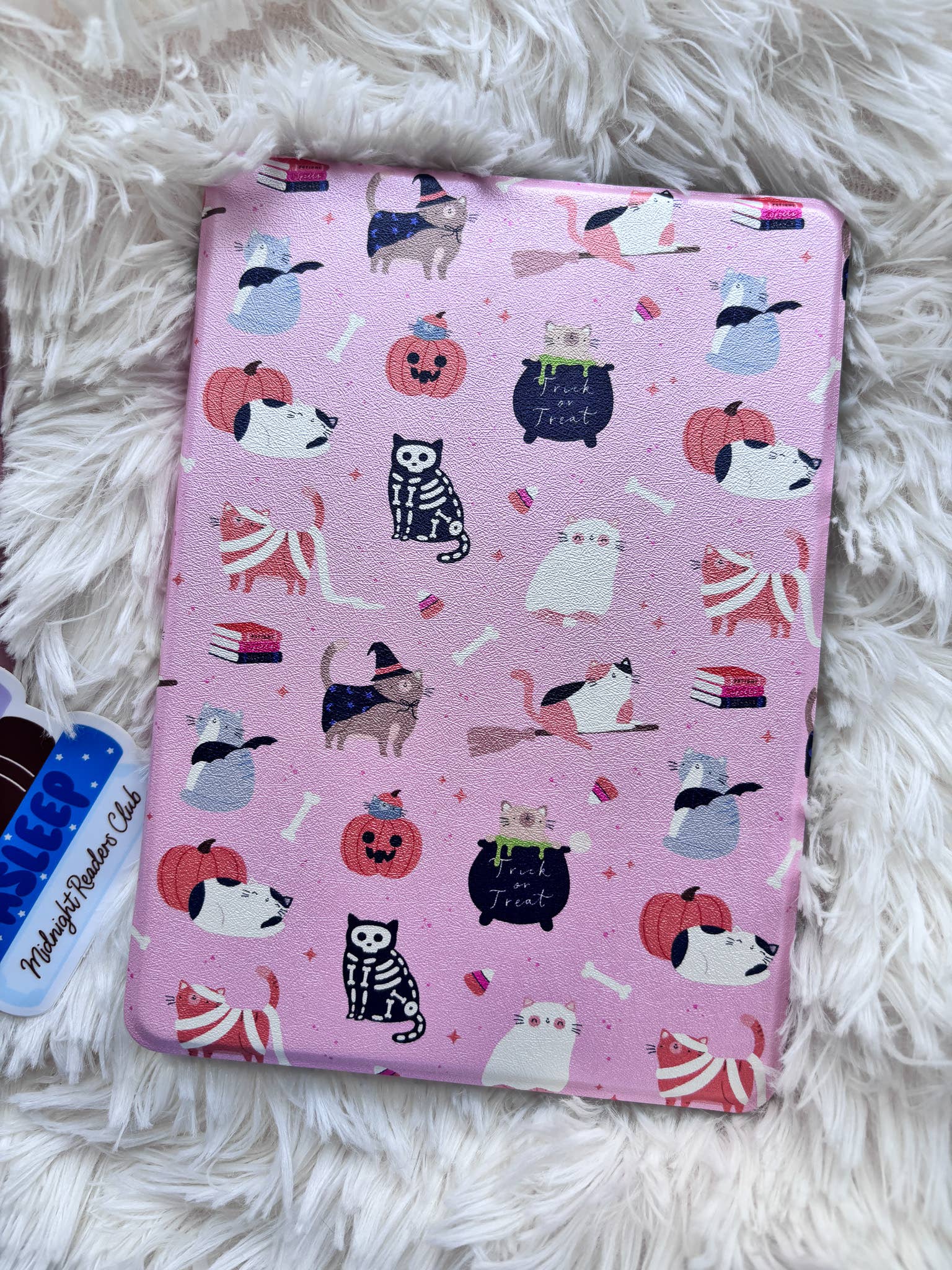 Market by Mari - Wholesale Book Cover - OOPS - Halloween Cats Clear Back and Handstrap Case