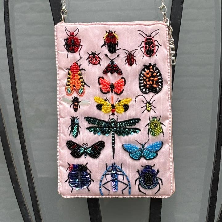 Muno - Wholesale Crossbody Bag - Women's - Bug Jewels Beaded Silk Mini Bag1