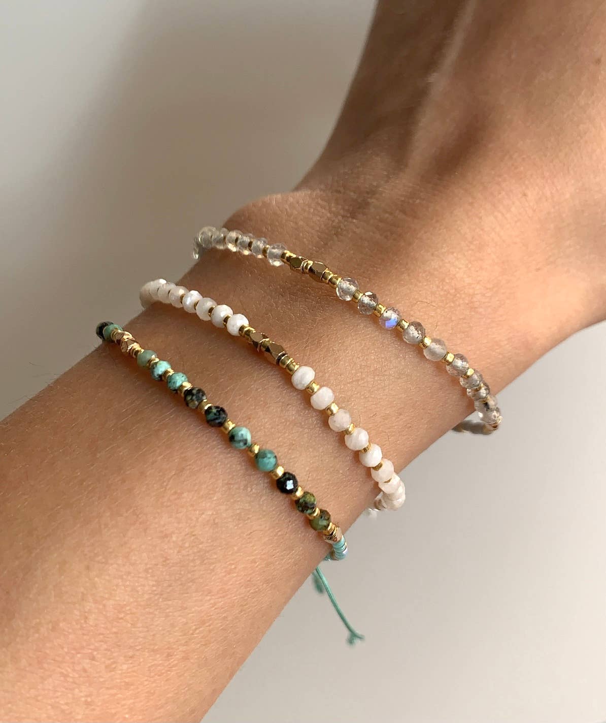 Kindred Row - Wholesale Beaded Bracelet - Moonstone Healing Gemstone Stacking Bracelet4