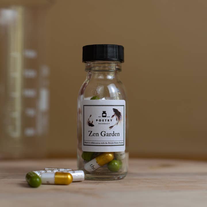 Jardin Zen - Pilules de Poésie (Grandes) pour la vente par Poetry Pharmacy