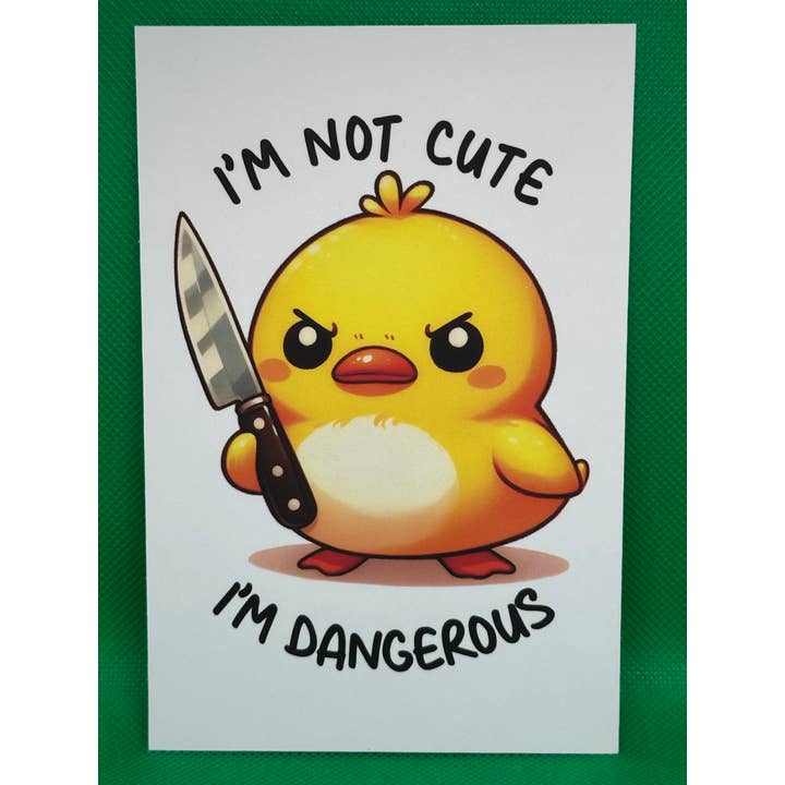 I’m Not Cute I’m Dangerous postcard/print 4x6 for wholesale by Forever Yours, Me