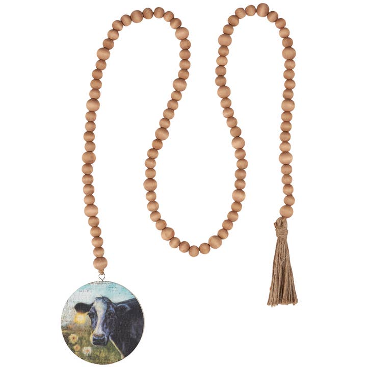 Cow Beaded Garland for wholesale by Primitives by Kathy