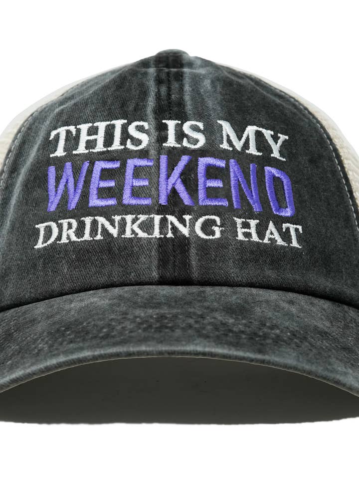 Cotton Mesh Hat - This is My Drinking Hat - Weekend for wholesale by Funky Junque
