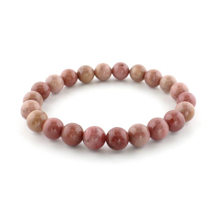 Rhodonite Bead Bracelet for wholesale by Stonebridge Imports