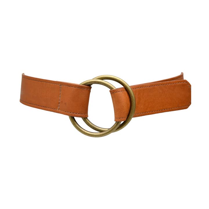 ADA Collection Belts - Wholesale Belt - Women's - Josie Belt – Cognac | Two-Ring Closure | One Size0