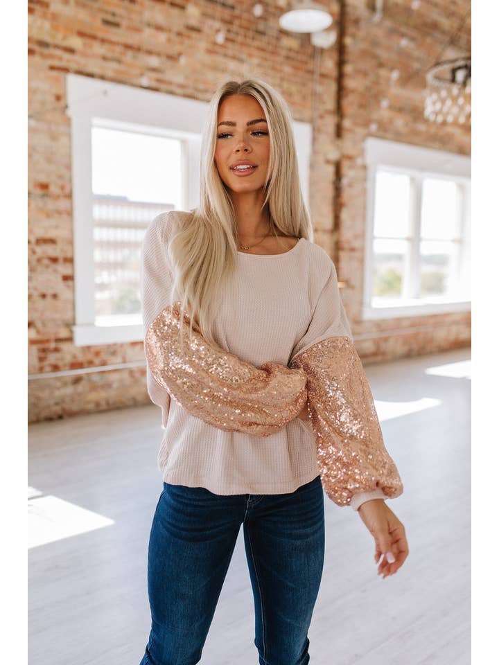 Liam & Company - Wholesale Blouse - Women's - Katalina Backless Sequin Top | S-2XL