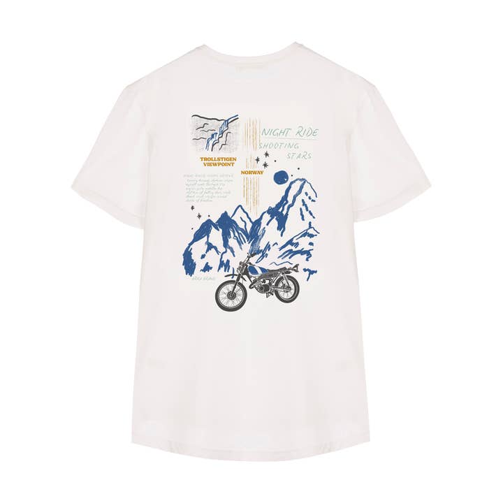 Noorwegen t-shirt wit voor wholesale door Arica Brand