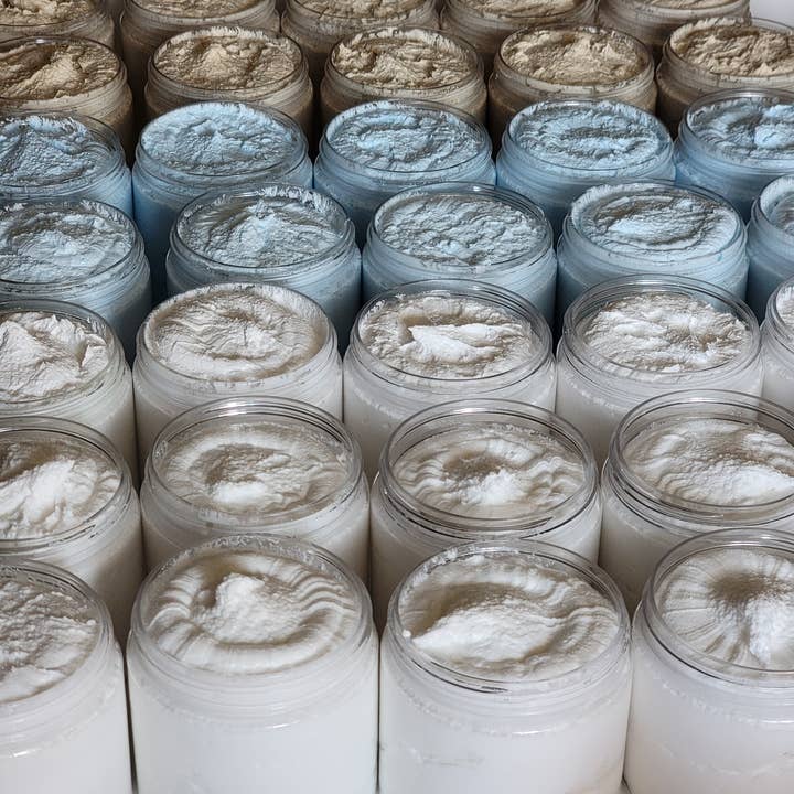 Thick Whipped Sugar Scrubs, private label for wholesale by Starlite Soul Store