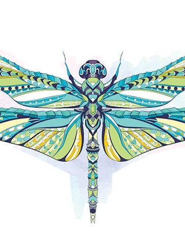 Sticker-Green Dragonfly for wholesale by Custom Decor