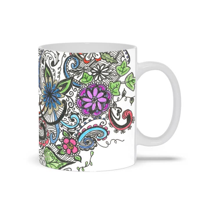 Mary O's Imagination - Wholesale Coffee mug - Spray of Flowers mugs2