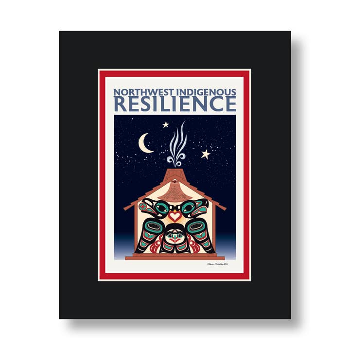 Northwest Indigenous Resilience - Tappetini per carte artistiche (confezione da 6) per la vendita all'ingrosso da parte di The Shotridge Collection