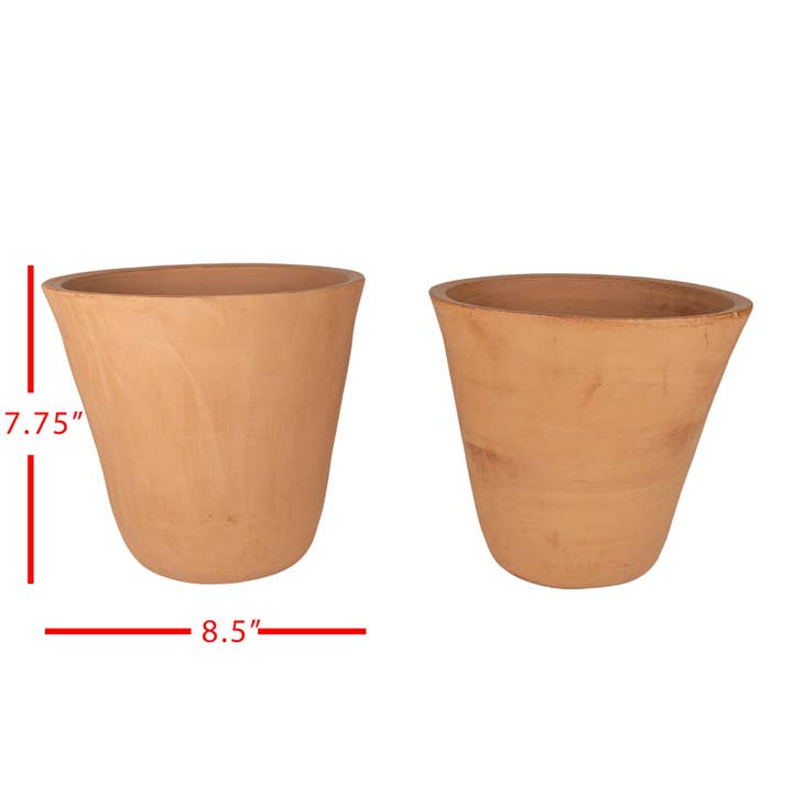 Foreside Home & Garden - Wholesale Plant Pot - SALE - Monet Set 2 Large Terracotta Garden Planter Pots