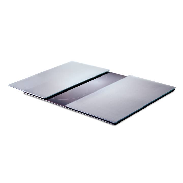 silver Stove Cover/Cutting Board Set "Metal", 2-Piece for wholesale on Faire1